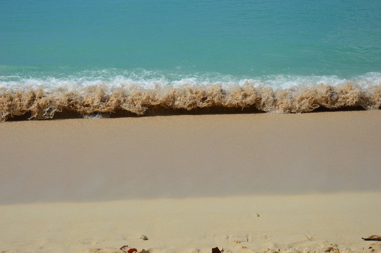 caribbean, sandy beach, guadeloupe